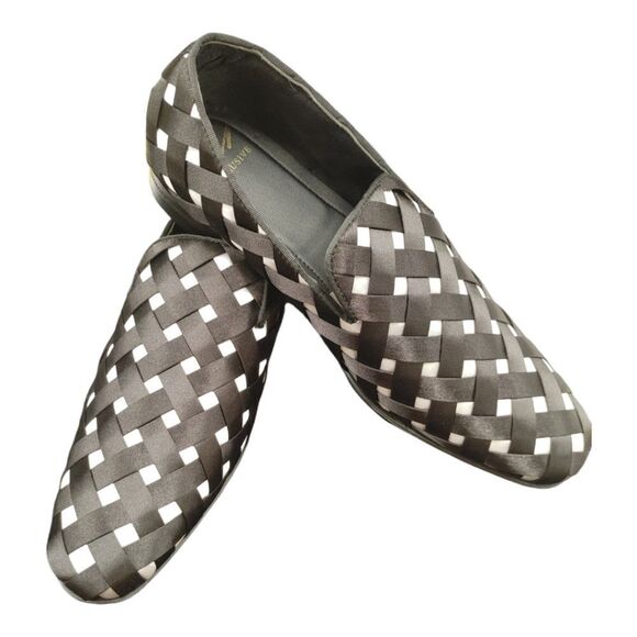 MEN'S FASHION PLAIN TOE SMOKER DRESS WEAVE SLIP ON BY AFTER MIDNIGHT. PRINCE. - Picture 2 of 8